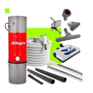 Allegro Central Vacuum 3,000 sq. ft. Unit & Powerhead Kit