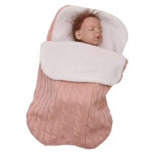 New For Baby Swaddle Blanket Knit Sleeping Bag