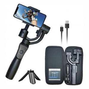 Wiser X01 3-Axis Handheld Gimbal Stabilizer with Tripod for Smartphone, Record YouTube Video, outdoor Live Streaming