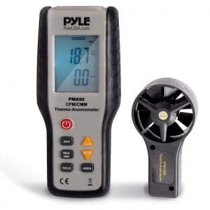  Pyle Digital Wind Speed Anemometer Handheld