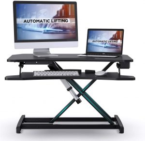 ABOX Black Height Adjustable 34 Inches Laptop Table Stand