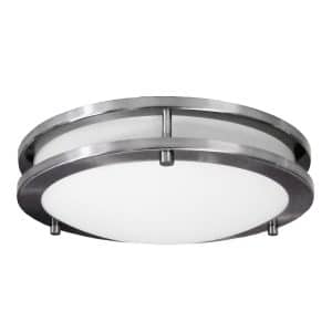 HomeSelects 6102 Saturn Ceiling Light, Brushed Nickel