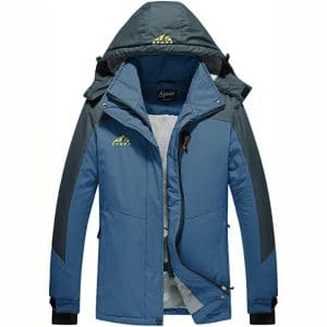 Spmor Women's Waterproof Ski Jacket Mountain Rain Winter Coat Windproof Skin Hooded Jacket