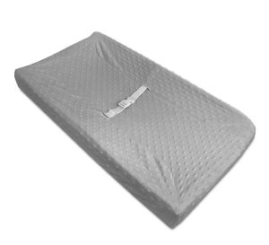 Heavenly Soft Minky Dot Fitted Contoured Changing Pad