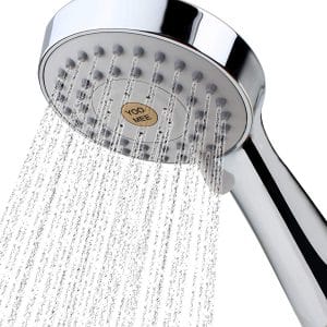 YOO.MEE High Pressure Handheld Shower Head with Powerful Shower Spray against Low Pressure Water Supply Pipeline, Multi-functions, Bathroom Accessories w: 79' Chrome
