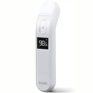Thermometer for Adults by iHealth, Infrared Forehead Thermometer for Adults and Kids, Touchless Digital Baby Thermometer with Fever Indicator, Non Contact Thermometer