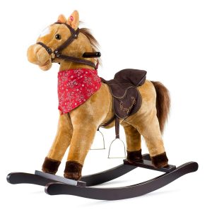  JOON- Tan Brown Cowboy Rocking Horse