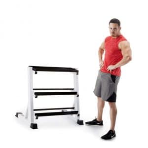 Marcy 3-Tier Dumbbell Rack for Home Gym