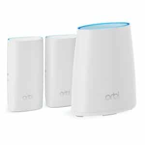 NETGEAR Orbi Wall-Plug Whole Home Mesh WiFi System - WiFi Router and 2 Wall-Plug Satellite Extenders with speeds up to 2.2 Gbps Over 5,000 sq. feet, AC2200 (RBK33)
