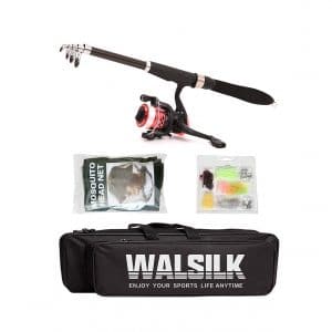 Walsilk Spinning Fishing Rod and Reel Combo