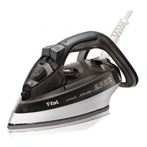 T-fal FV4495 Ultraglide Easycord Steam Iron Ceramic Scratch Resistant Non-Stick Soleplate with Auto-Off and Anti-Drip System, 1725-Watt, Black, Medium