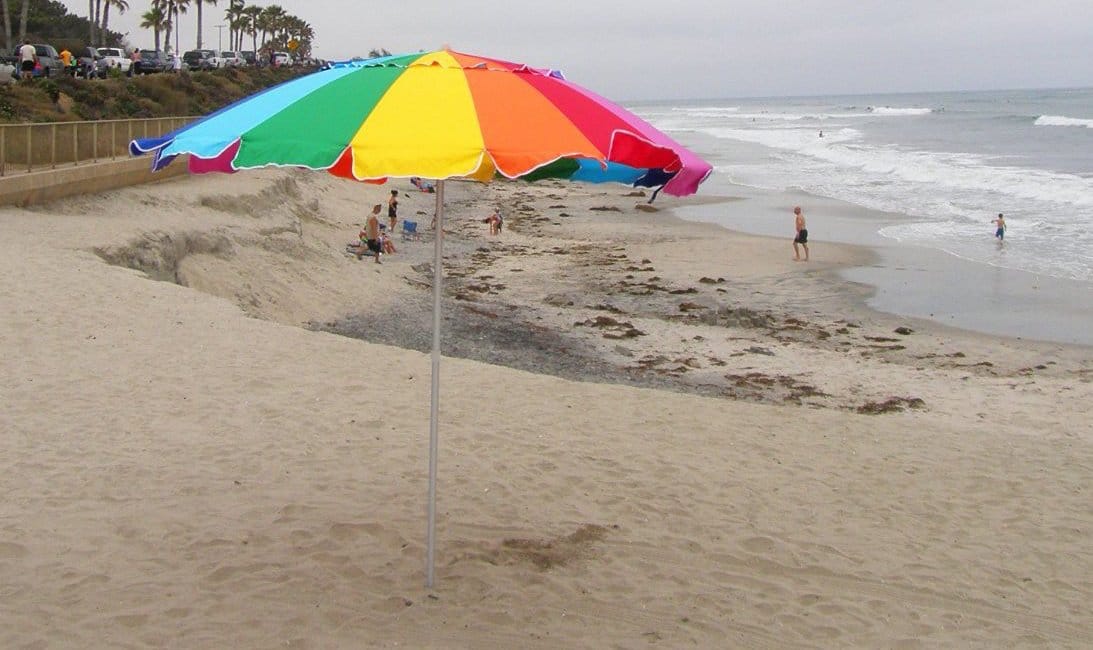 easiest beach umbrella