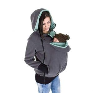 NeuFashion Exclusive Real Baby Wearing Carrier Hoodie Jacket Coat