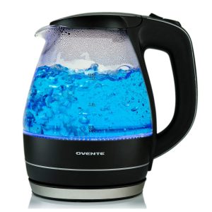 Ovente KG83B BPA-Free 1.5L Glass Electric Kettle