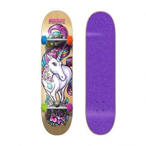 SkateXS Beginner Unicorn Skateboard for Girls