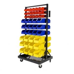 Erie Tools- Tray and Casters 90 Bin Organizer