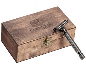 Double Edge Safety Razor for Men - Men's Classic Shaving Razor Blade for Face, Neck, and Beard - Traditional, Old Style Razors with Elegant, Handsome