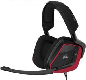 Corsair Void Elite Surround Premium Gaming Headset with 7.1 Surround Sound, Cherry