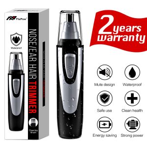 Ear and Nose Hair Trimmer Clipper - 2019 Professional Painless Eyebrow and Facial Hair Trimmer for Men and Women, Battery-Operated, IPX7 Waterproof Dual