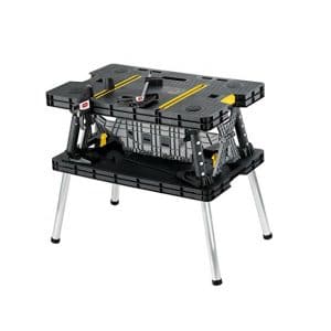 Keter Folding Workbench Compact Sawhorse Work Table
