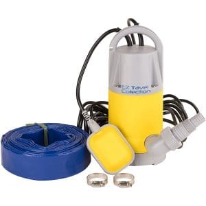 Professional EZ Travel Collection, Hot Tub and Swimming Pool Drain Pump with Hose Pond Flood Pump (Up to 3,700 Gallons per Hour)
