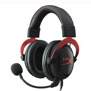 HyperX Cloud II Gaming Headset - 7.1 Surround Sound - Memory Foam Ear Pads - Durable Aluminum Frame - Multi Platform Headset - Works with PC, PS4, PS4 PRO, Xbox One, Xbox One S - Red (KHX-HSCP-RD)