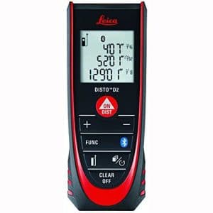 Leica DISTO D2 New 330ft Laser Distance Measure with Bluetooth 4.0, Black Red