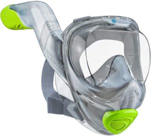 WildHorn Outfitters Seaview 180° V2 Full Face Snorkel Mask with FLOWTECH Advanced Breathing System - Allows for A Natural & Safe