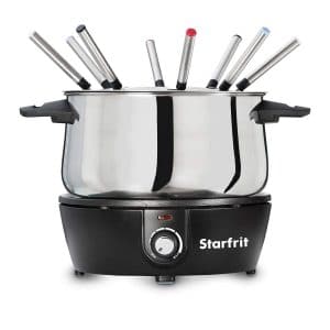 Starfrit 024700-004-0000 Black Electric Fondue Pot Set