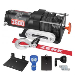 ZEAK 3500 lb Electric Winch with Synthetic Rope