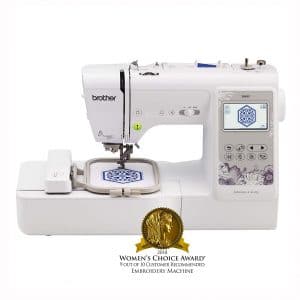 Brother Sewing Machine, SE600, Computerized Sewing and Embroidery Machine with 4" x 4" Embroidery Area, 80 Embroidery Designs, 103 Built-In Sewing Stitches, White