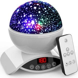 Star Projector Night Light for Kids - Baby Night Light Projector for Bedroom - with Timer Remote and Chargeable