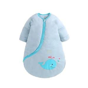 EsTong Unisex Baby Detachable Sleeves Wearable Blanket Sleeping Bag