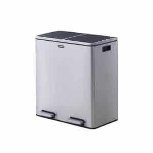 Superior 16 Gallons Step-On Trash Can with Recycling Bin