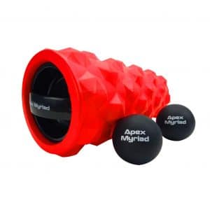 Apex Myriad Vibrating Foam Roller with 2 Lacrosse Massage Balls