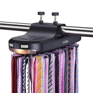 Primode Motorized Tie Rack with LED Lights