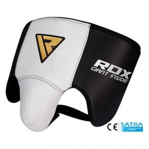 RDX Groin Guard with Cow Hide Leather (CE Certified Approved)