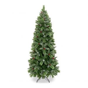 Yeenuo Artificial 6ft Christmas Tree Snow Flocked with Pine Needles