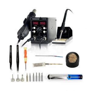 YAOGONG Automatic SMD Digital 2 in 1 Hot Air Rework Soldering Station
