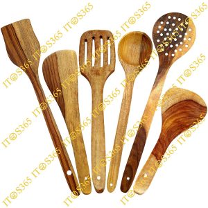 ITOSE65 Handmade Wooden Spoons Serving Utensils