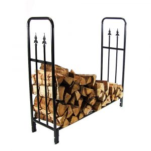 Sunnydaze Décor 4-Foot Decorative Firewood Log Rack