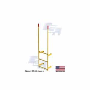 EGA 68-Inch Wall-Mounted Steel Dock Ladder