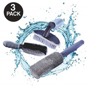 AutoEC Car Wheel Cleaning Brush Kit