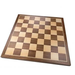 Madison Extra Thick Chess Board with Inlaid Walnut and Maple Wood