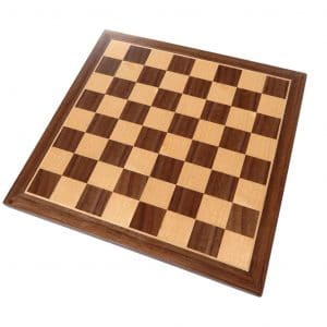 Chronos Chess Board with Inlaid Walnut Wood