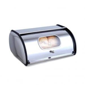 Wondihao Stainless Steel Bread Boxes with Roll Up Lid