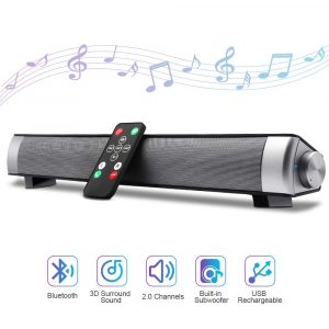 YOKARTEE Bluetooth Sound Bar Speaker for TV