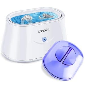 LONOVE Ultrasonic Jewelry Cleaner - Professional Ultrasonic Cleaner for Rings Eyeglasses Watches Coins Tools Razors Earrings Necklaces Dentures,Portable Jewelry Cleaner Ultrasonic Machine