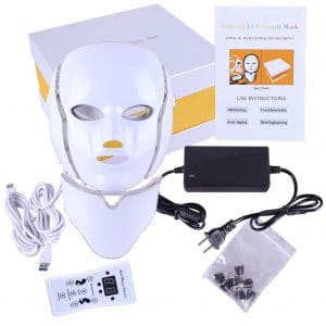Ofanyia 7 Colors LED Face Mask for Facial and Neck Skin Rejuvenation Anti Aging Light Photon Therapy Beauty Led Facial Mask