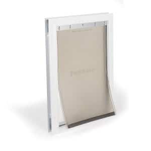 PetSafe Freedom Aluminum Pet Door for Dogs and Cats, White, Tinted Vinyl Flap